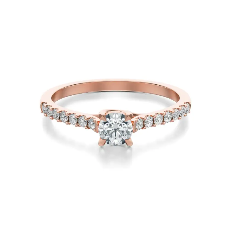 Pierścionek zaręczynowy z diamentami